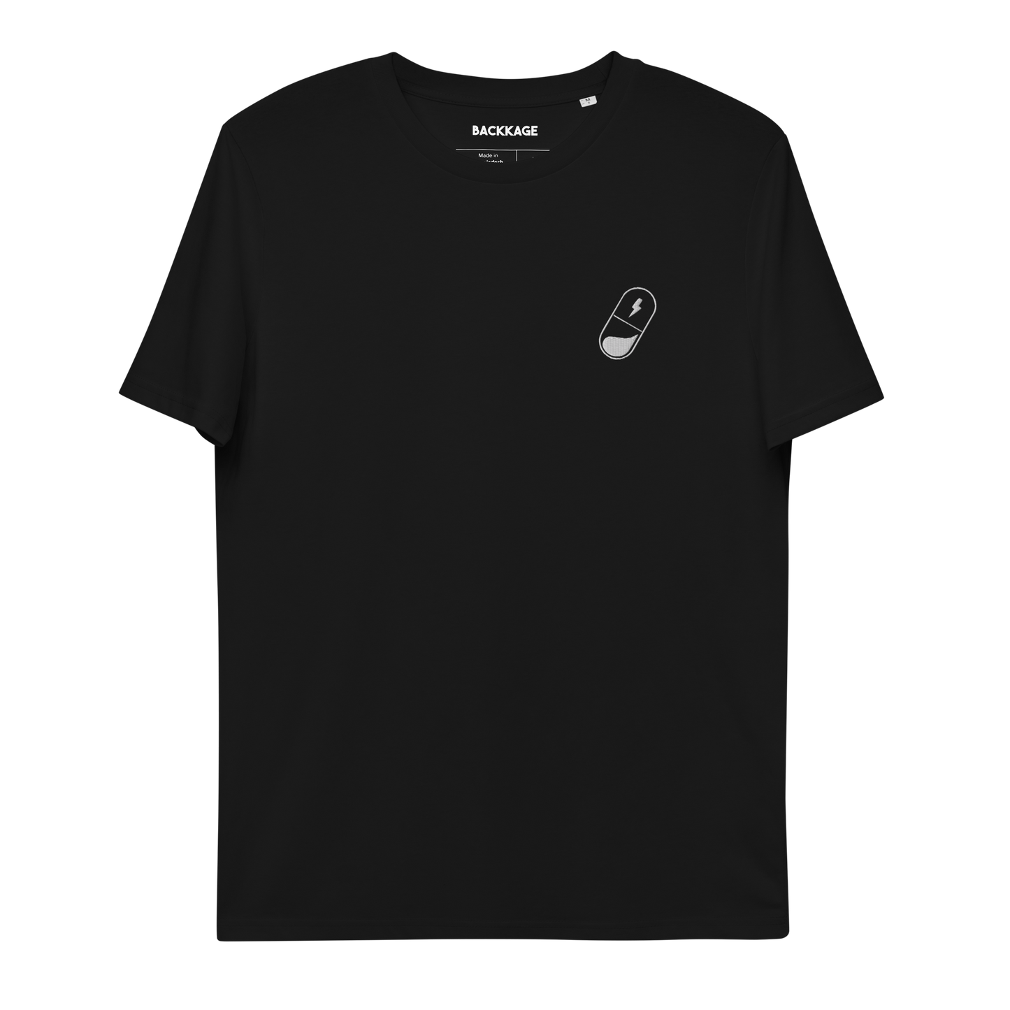 T-SHIRT NOIR - PILULE BLANCHE