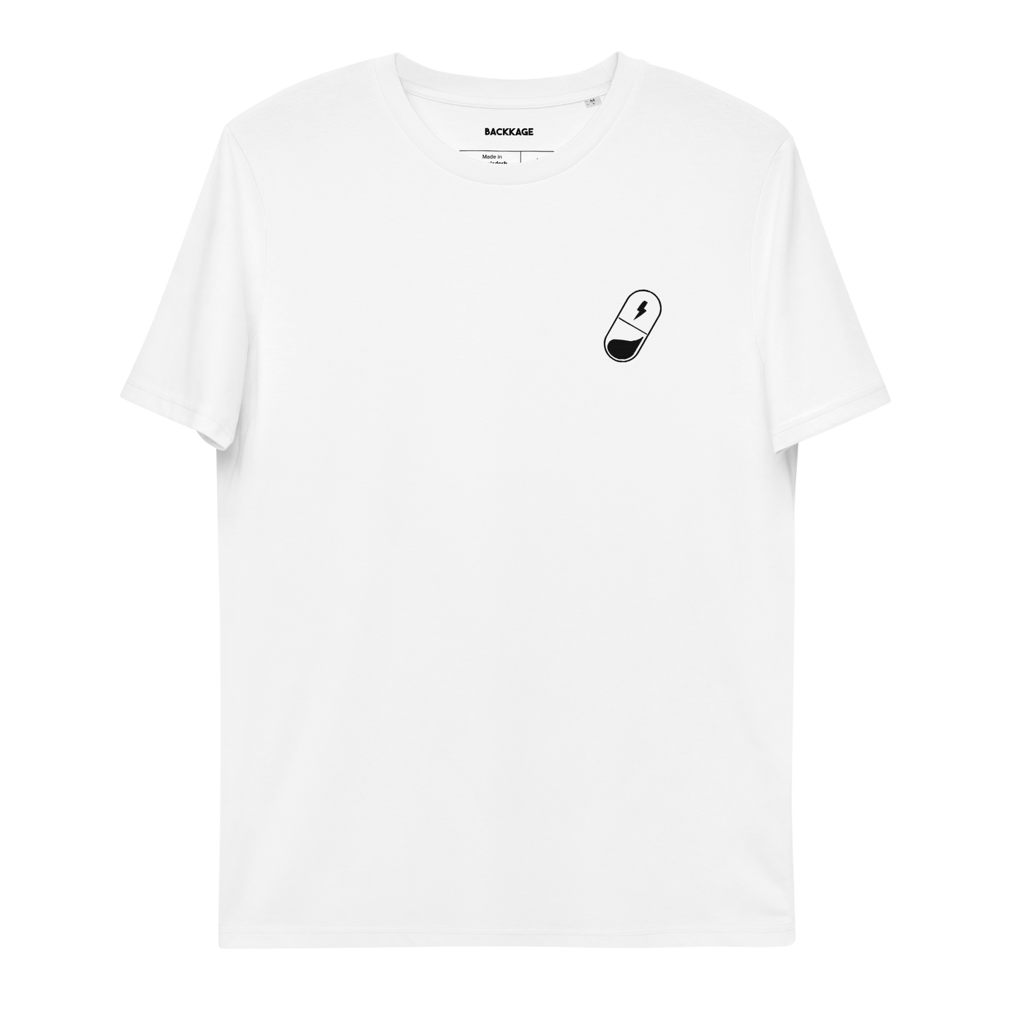 T-SHIRT BLANC - PILULE NOIRE